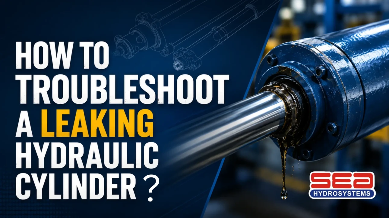 Leaking hydraulic cylinder