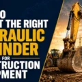 How to Select the Right Hydraulic Cylinder for Construction Equipment