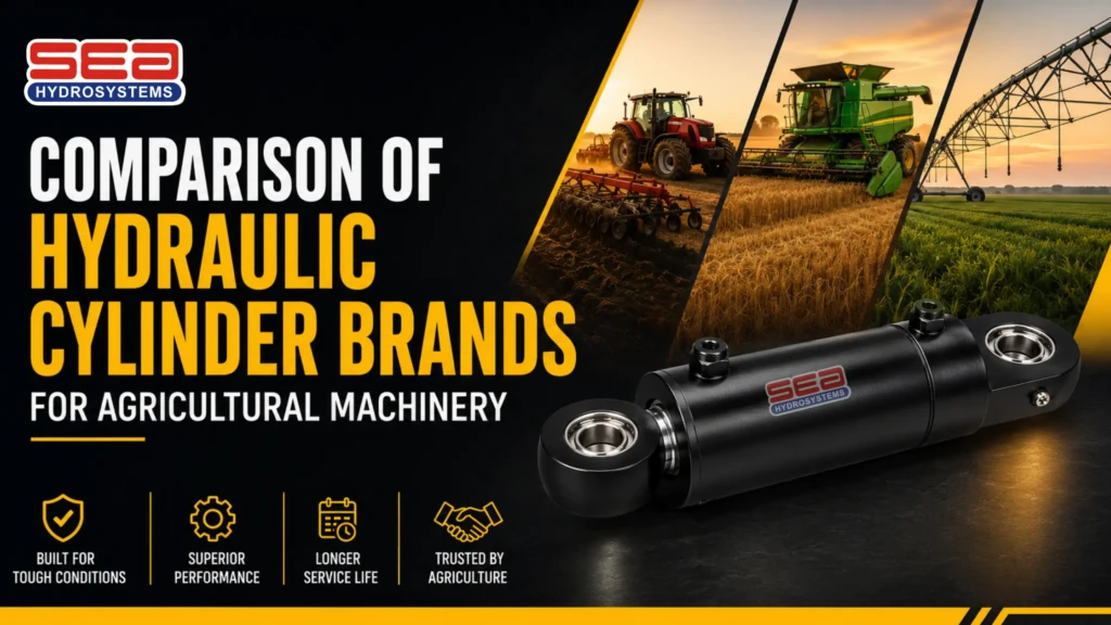 Hydraulic cylinders for agricultural machinery